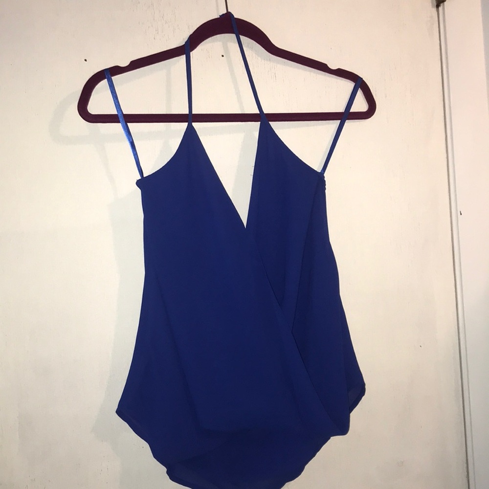 Cobalt blue halter top
